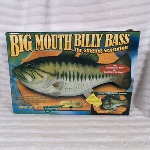 Big Mouth Billy Bass The Singing Sensation 1998 Gemmy Vintage In Box Works!
